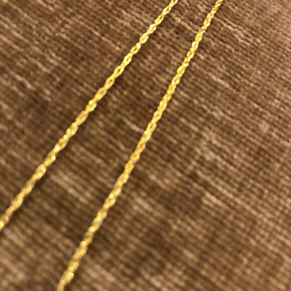 Jewelry - 10K Gold D/C Cross Pendant Necklace 18" NEW